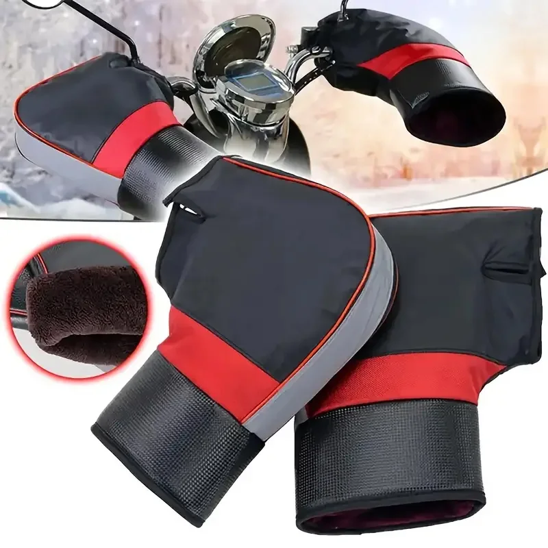 Riding Gear - Manicotti per manubrio moto, spessi, caldi,