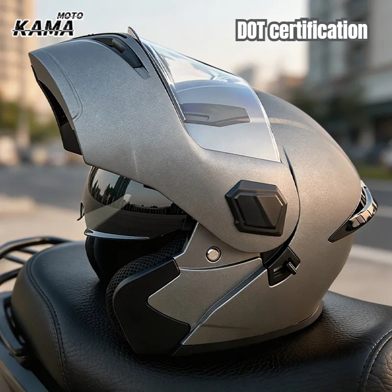 Modular Flip Up Motorcycle Helmet Dot Approved - Casco modulare per moto con visiera