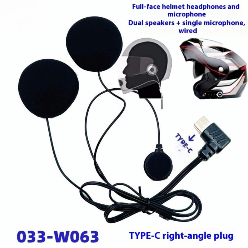 Full Face Motorcycle Helmet With Bluetooth - 【Y】1 Pezzo Auricolare per Casco Integrale