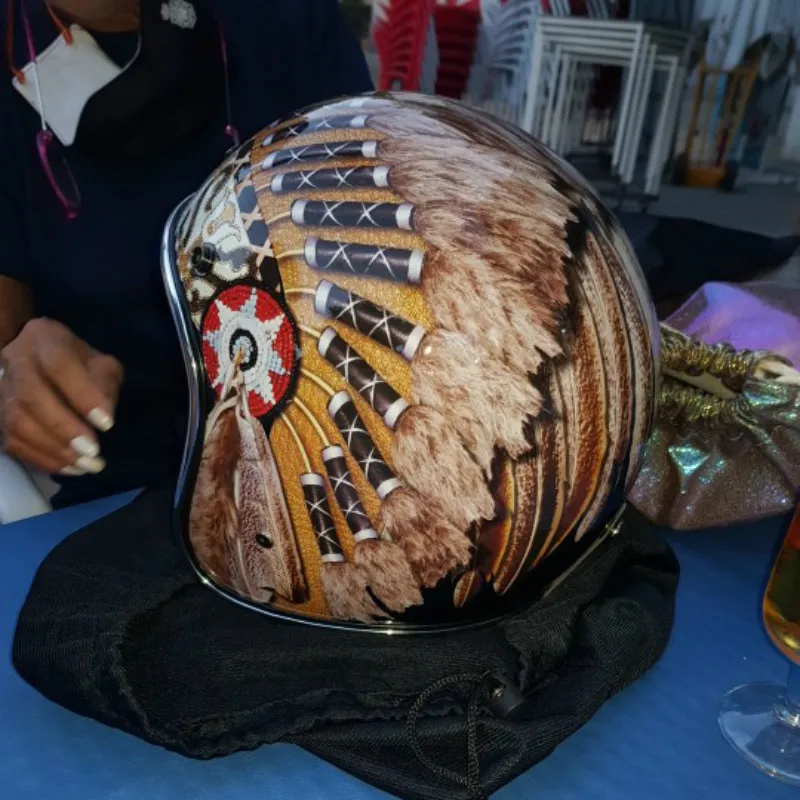 Casco Moto Vintage nero Open F - Vintage Open Face Retro Helmet recensione e prezzo