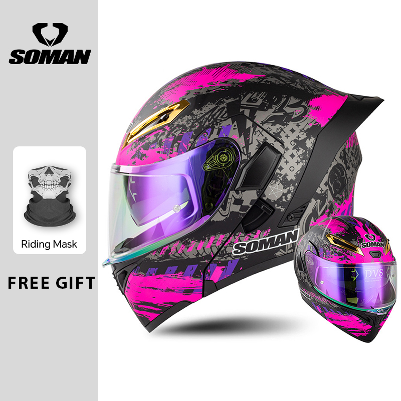Caschi da moto apribili con do - Dual Visor Motorcycle Racing Helmet recensione e prezzo